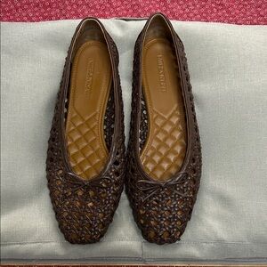J. McLaughlin Chocolate Woven Loafers